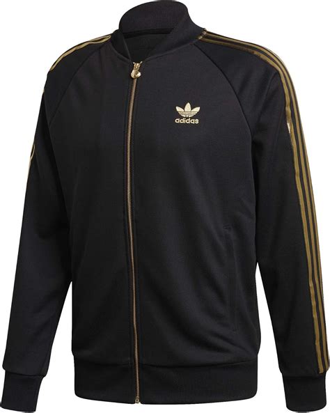 adidas jacke schwarz goldlogo|Amazon.com: Adidas Gold Jacket.